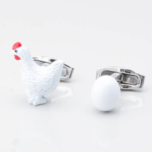 Chicken Egg Cufflinks 2836