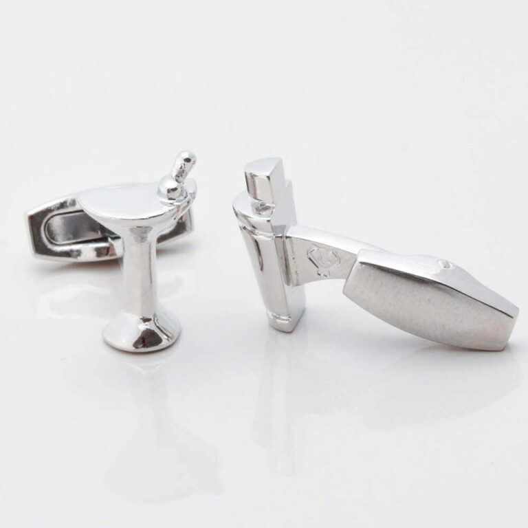 Cocktail Shaker And Glass Cufflinks Gallery 1 of 1 1