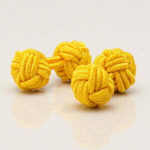 Gold Silk Knot Cufflinks 1 of 1