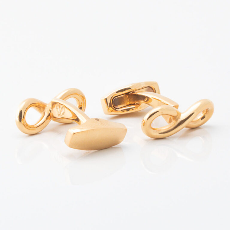 Gold Sterling Silver Infinity Cufflinks Gallery 2