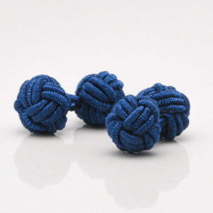 Navy Blue Knot Cufflinks 1 of 1