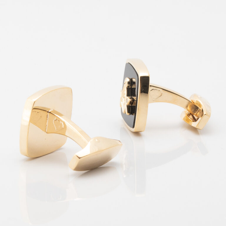 Onyx Stone Embossed Masonic Symbol Cufflinks Gallery