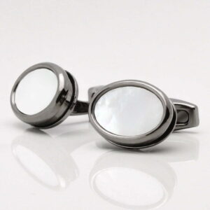 Oval Mother of Pearl Cufflinks 1 of 1