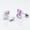 Pink Toned Crystal Cufflinks Gallery