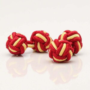 Red Yellow Knot Cufflinks 1 of 1