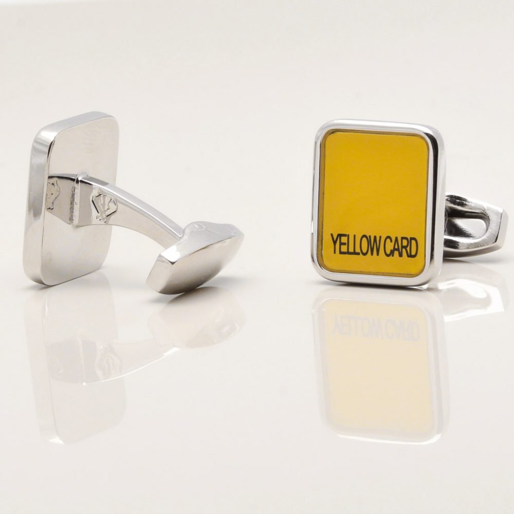 Red and Yellow Card Cufflinks Gallery 1 of 1