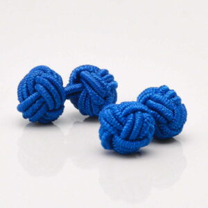 Royal Blue Knot Cufflinks 1 of 1