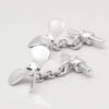 STERLING SILVER PROPELLER CUFFLINKS 1 of 1 2
