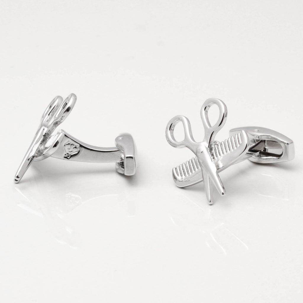 Scissor and Comb Cufflinks Gallery 1 of 1