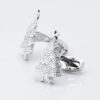 Silver Christmas Tree Cufflinks 2903
