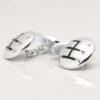 Silver Plated Gear Stick Cufflinks 1 of 1 1