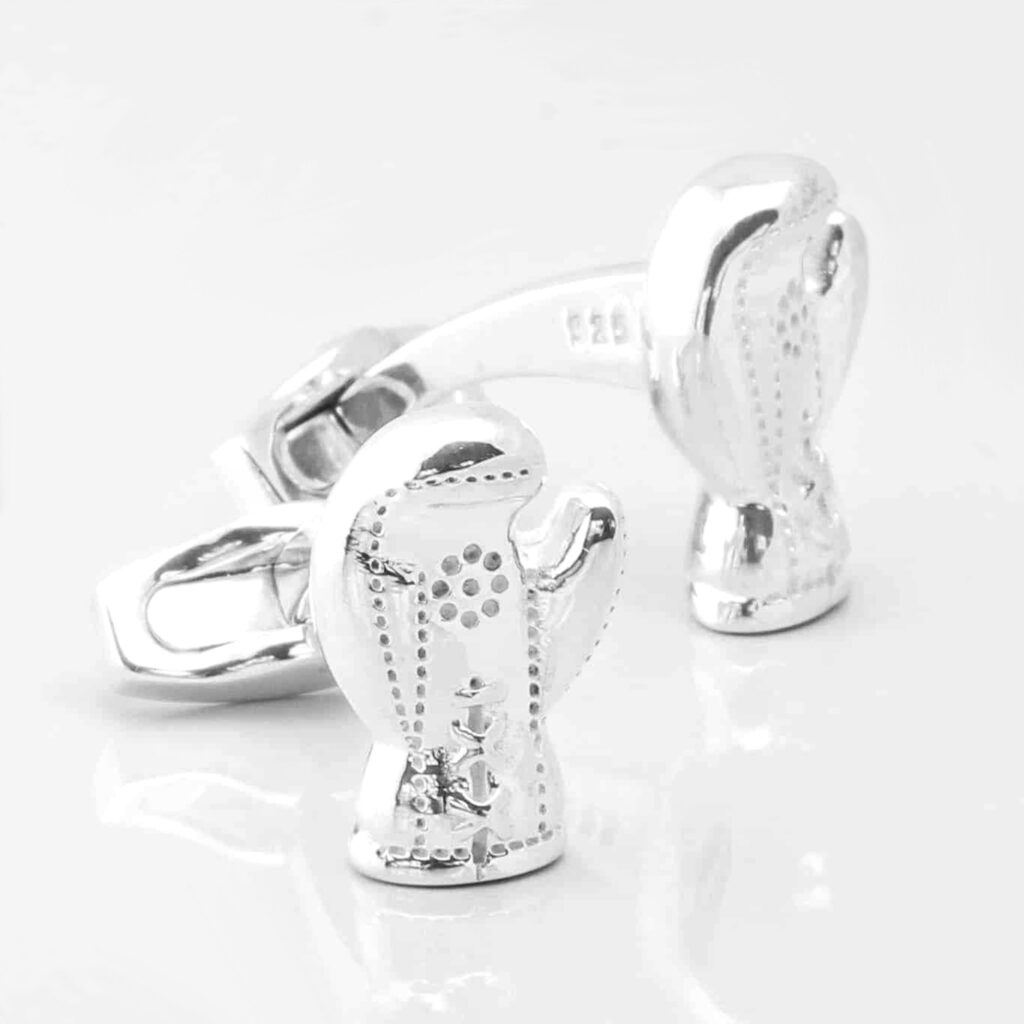 Sterling Silver Boxing Cufflinks 4454