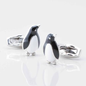 Sterling Silver Penguin Cufflinks 3569 1