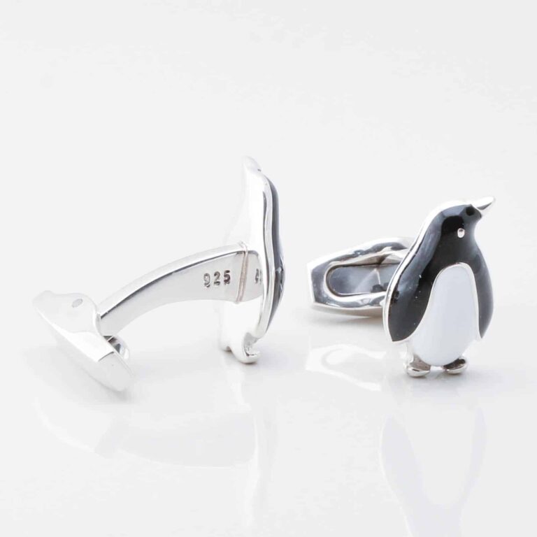 Sterling Silver Penguin Cufflinks Gallery 3591