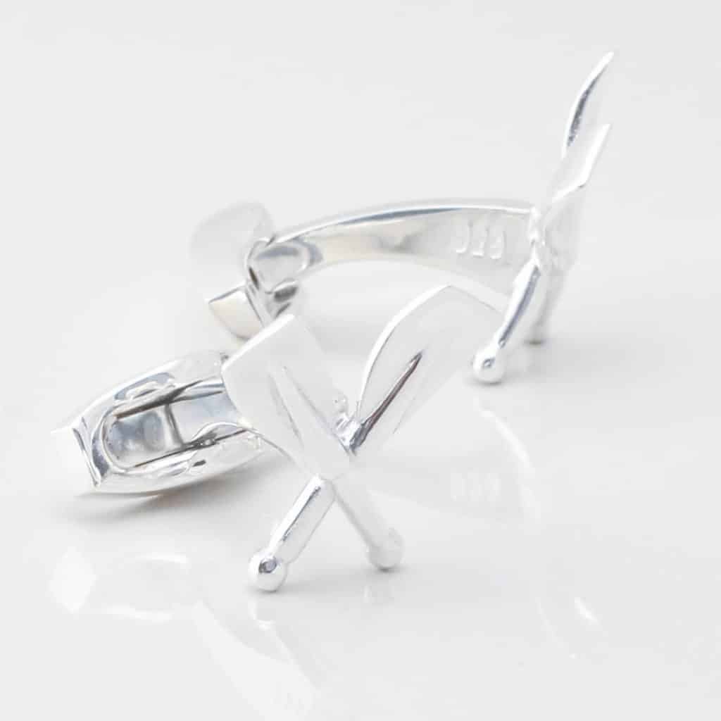 Sterling Silver Rowing Cufflinks 3964