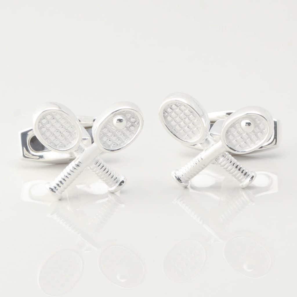 Sterling Silver Tennis Cufflinks 4146
