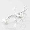 Sterling Silver Treble Clef Cufflinks Gallery 4265