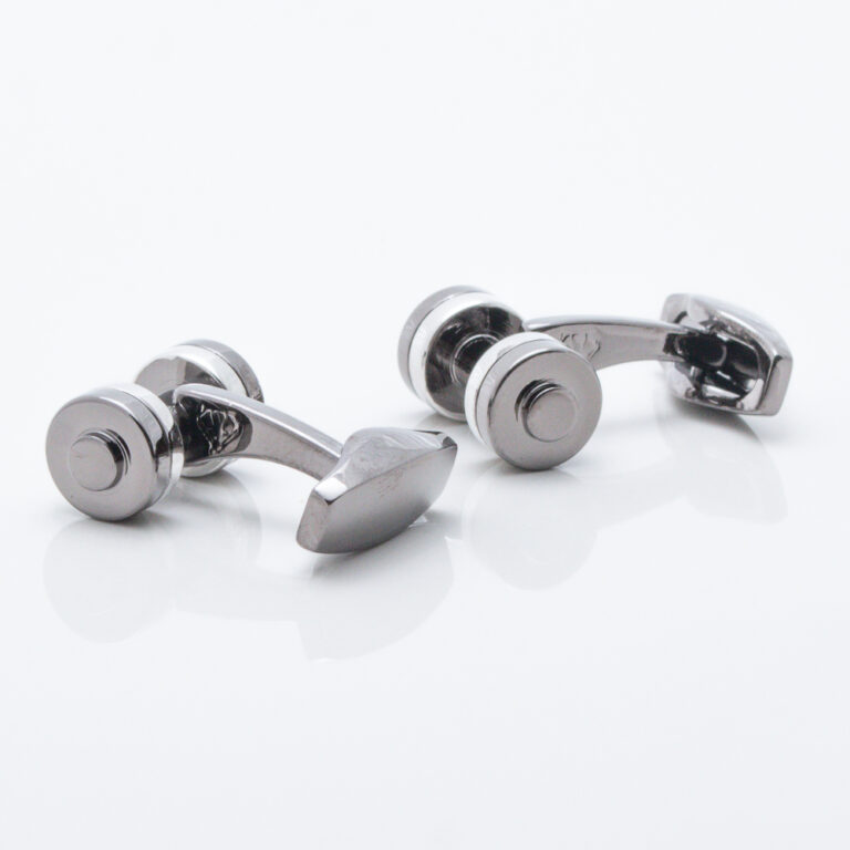 Two Tone Dumbbell Cufflinks Gallery