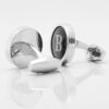 Black Circular Letter Cufflinks Gallery 1 of 1 1