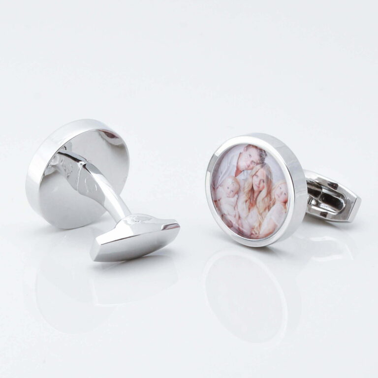 Circular Personalised Photo Cufflinks Gallery 3013