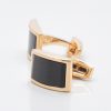 Gold Plated Onyx Cufflinks