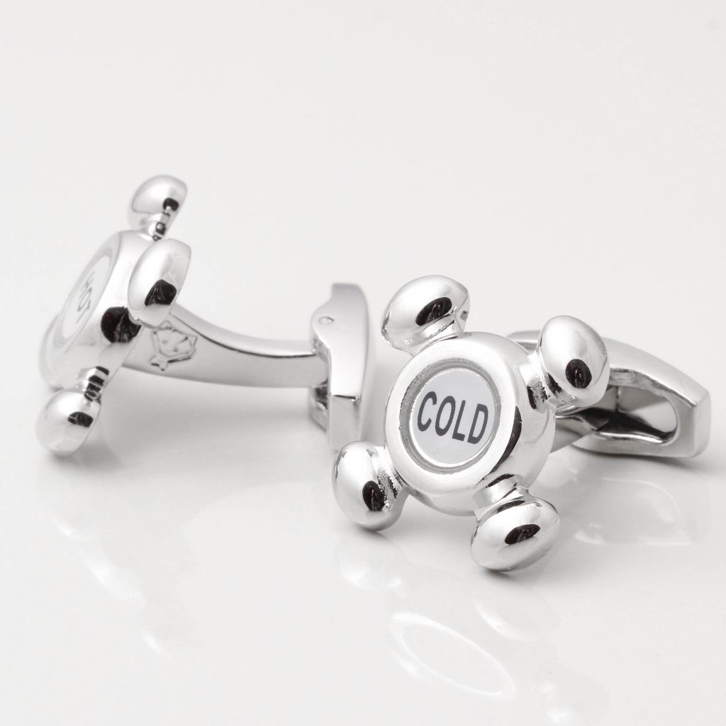 Hot Cold Tap Cufflinks Gallery 1 of 1