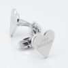 Love Heart Engraved Cufflinks
