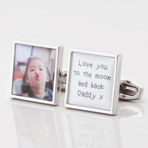 Personalised Love Daddy To The Moon Back Cufflinks 1 of 1