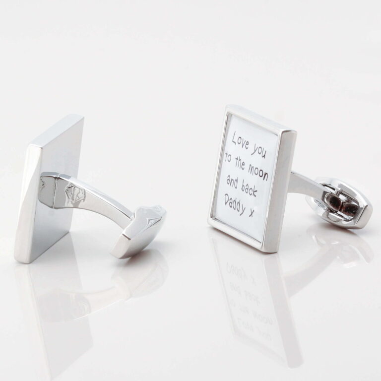 Personalised Love Daddy To The Moon Back Cufflinks Gallery 1 of 1