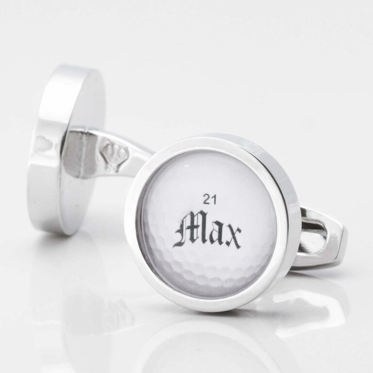 Personalised Name Age Golf Ball Cufflinks 1 of 1