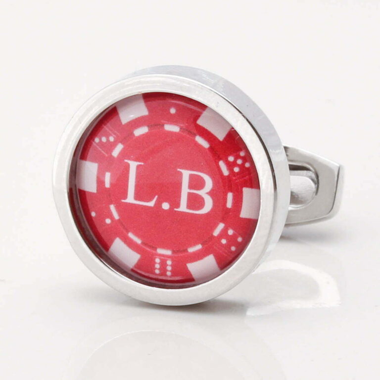 Personalised Poker Chip Cufflinks Gallery 2 1 of 1