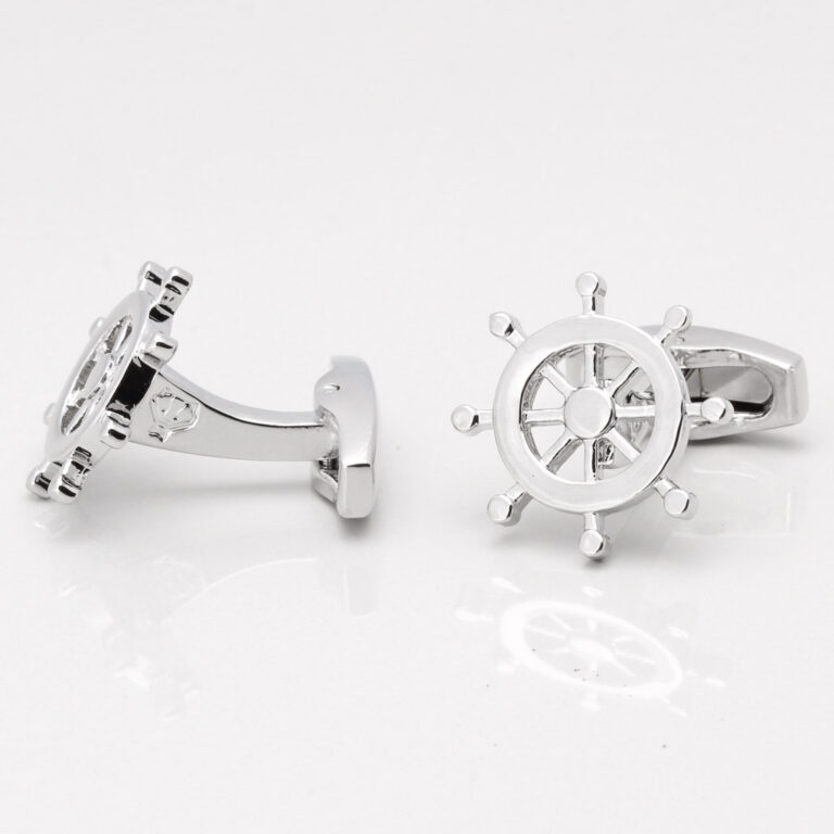 SHIPS WHEEL CUFFLINKS GALLERY 1 of 1 1