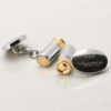 Silver Plated Engraved Gun Cartridge Cufflinks 1 of 1