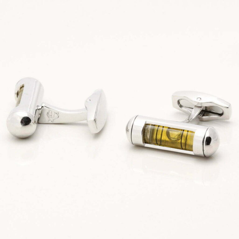 Spirit Level Cufflinks Gallery 1 of 1 1