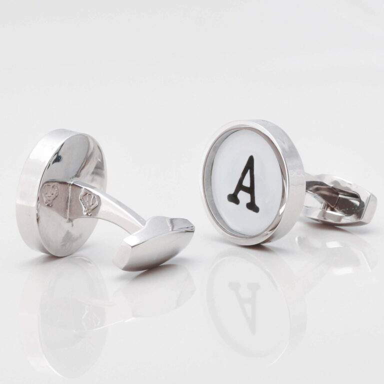 Typewriter Font Alphabet Cufflinks Gallery 1 of 1