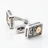 Rectangular Gear Movement Cufflinks