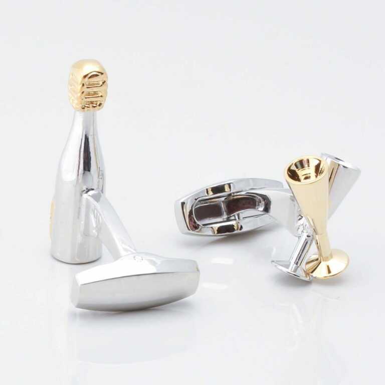 Champagne Bottle Flute Cufflinks Gallery 2 2813