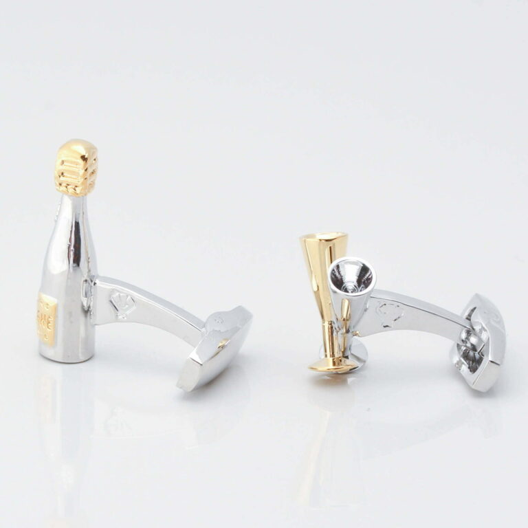Champagne Bottle Flute Cufflinks Gallery 2812