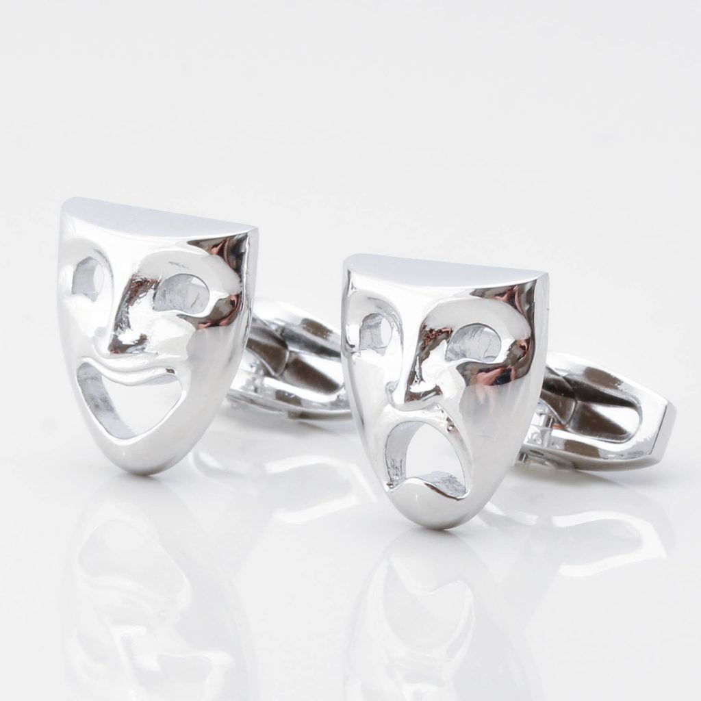 Comedy Tragedy Theatre Mask Cufflinks 2619 1