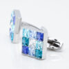 Blue Toned Crystal Cufflinks