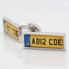 Personalised Car Registration Cufflinks 1 of 1 1