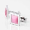 Pink Cats Eye Cufflinks 4329