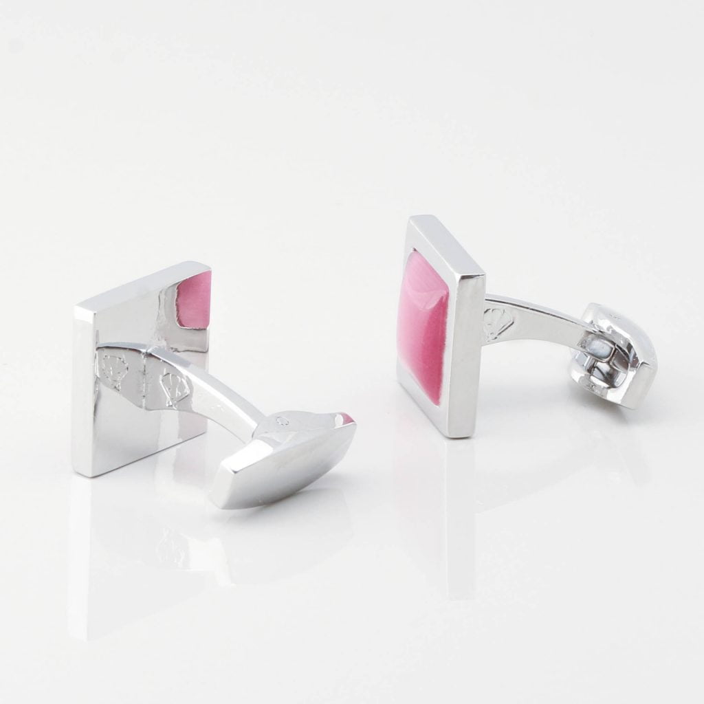 Pink Cats Eye Cufflinks Gallery 4330