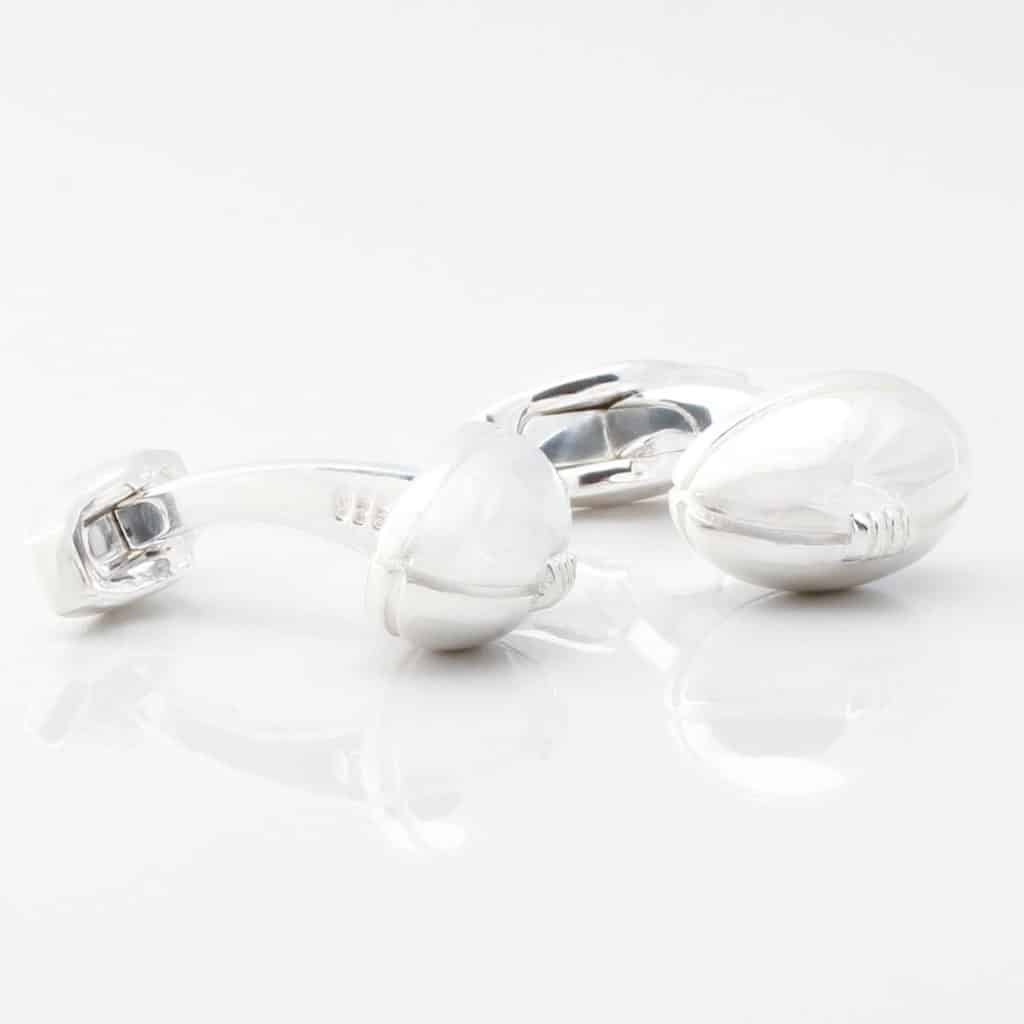 Sterling Silver Rugby Ball Cufflinks Gallery