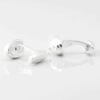 Sterling Silver Rugby Ball Cufflinks Gallery 2 4247