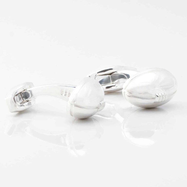 Sterling Silver Rugby Ball Cufflinks Gallery