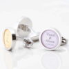 Personalised Colour Match Wedding Cufflinks Gallery 1 of 1