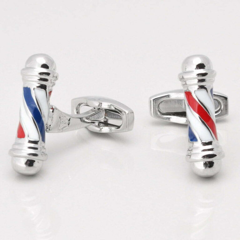 Barber Pole Cufflinks Gallery 1 of 1