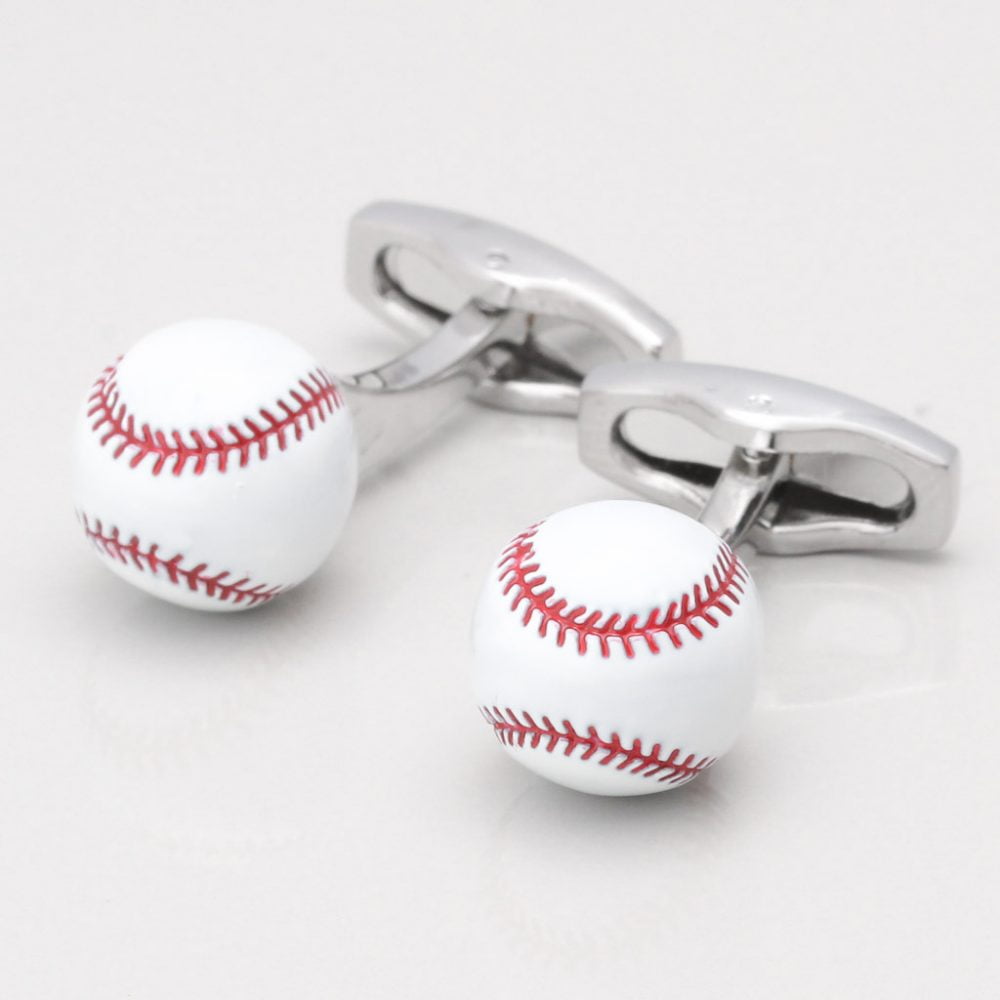 Baseball Cufflinks Badger and Brown
