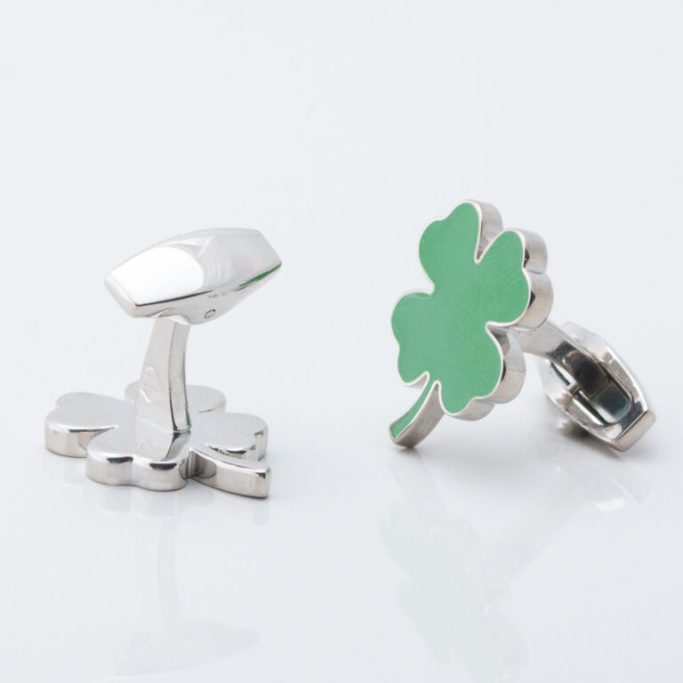 Four leaf clover cufflinks gallery